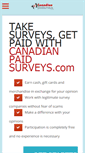 Mobile Screenshot of canadianpaidsurveys.com